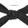 CORDON EN POLYESTER POUR BONDAGE 32.8 FT / 10 M NOIR OUCH!