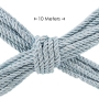 OUCH! POLYESTER BONDAGE ROPE 32.8 FT / 10 M POWDER BLUE