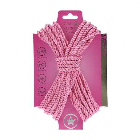 CUERDA DE POLIÉSTER PARA BONDAGE 32.8 FT /10 M ROSA OUCH!