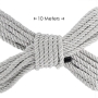 CORDON EN POLYESTER POUR BONDAGE 32.8 FT /10 M ARGENT OUCH!