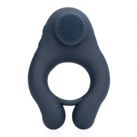 LOVELINE VIBRATING RING WITH CLITORAL STIMULATION INDIGO BLUE