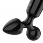 GODE EN VERRE AVEC PLUG TRIPLE CRYSTAL 1 NOIR SATISFYER