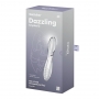 DILDO DE VIDRIO DAZZLING CRYSTAL 2 TRANSPARENTE SATISFYER