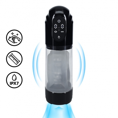 PUMPED TECHNOTHRUST AUTOMATIC WATERPROOF MASTURBATOR PUMP BLACK