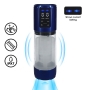 PUMPED ULTRALIFT AUTOMATIC WATERPROOF MASTURBATOR PUMP METALLIC BLUE 