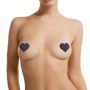 CONJUNTO DE 3 CUBREPEZONES CROSS STAR HEART NEGROS LE DÉSIR 