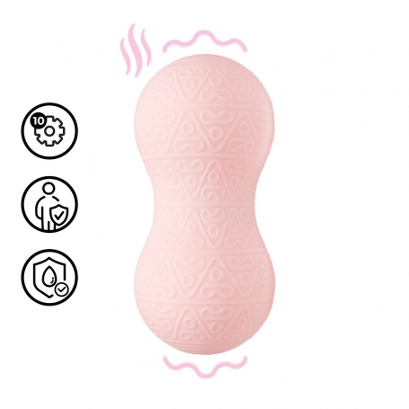 MASAJEADOR CON VIBRACIÓN Y FUNCIÓN DE CALENTAMIENTO ROSA LOVELINE 