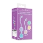 BOULES VAGINALES VIBRANTES AVEC TÉLÉCOMMANDE ET 5 POIDS INTERCHANGEABLES KIT KEGEL VIOLET LOVELINE 