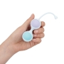 BOULES VAGINALES VIBRANTES AVEC TÉLÉCOMMANDE ET 5 POIDS INTERCHANGEABLES KIT KEGEL VIOLET LOVELINE 