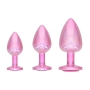 CONJUNTO DE 3 PLUGS ANAIS EN METAL PARIS COLLECTION ROSA OUCH! 