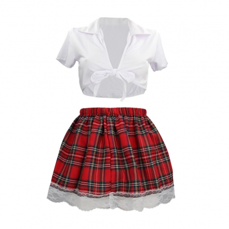 COSTUME D'ÉTUDIANT BLANC S-LINE