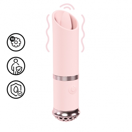VIBRADOR LUXE MINI LIPSTICK VIBE ROSA LOVENILE 