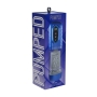 MASTURBADOR VIBRATORIO CON SUCCIÓN E IMPULSO VORTEX METALLIC BLUE PUMPED