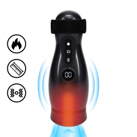 MASTURBADOR VIBRATÓRIO COM SUCÇÃO E SUPORTE DE TELEFONE VIRTUO GUN METAL PUMPED 