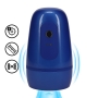 PUMPED PULSAR NEGATIVE PRESSURE SUCTION AND VIBRATION MASTURBATOR PUMP METALLIC BLUE