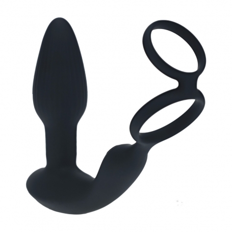 STIMULATEUR VIBRANT DE PROSTATE AVEC ROTATION ET ANNEAU POUR PÉNIS ET TESTICULES LEVELZ