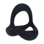 ANNEAU POUR PÉNIS EN SILICONE TRI O ERGO NOIR LEVELZ 