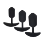 ENSEMBLE DE 3 PLUGS ANAUX EN SILICONE AVEC POIDS NOIR LEVELZ 