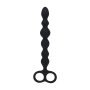 SONDA ANAL CON PERLAS EN FORMA DE SERPIENTE Y LAZO NEGRO LEVELZ 