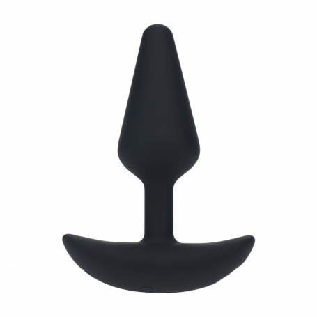 PLUG ANAL CLASSIQUE EN SILICONE AVEC VIBRATION S NOIR LEVELZ 
