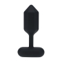 PLUG ANAL DE SILICONA CON VIBRACIÓN HEXAGONAL S NEGRO LEVELZ
