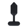 PLUG ANAL DE SILICONA CON VIBRACIÓN HEXAGONAL M NEGRO LEVELZ