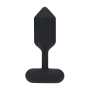 PLUG ANAL DE SILICONA COM VIBRAÇÃO HEXAGONAL L PRETO LEVELZ