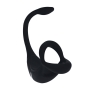 ANNEAU POUR PÉNIS TRI O VIBRANT EN SILICONE AVEC TÉLÉCOMMANDE ET STIMULATEUR NOIR LEVELZ 