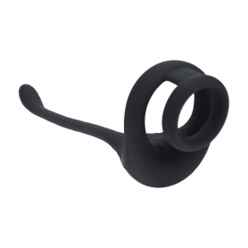 ANNEAU POUR PÉNIS TRI O EN SILICONE AVEC COMMANDE ET STIMULATEUR LEVELZ 