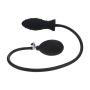 LEVELZ RIBBED INFLATABLE SILICONE ANAL PLUG BLACK 