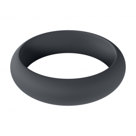 LEVELZ SILICONE COCK RING WIDE O XL 50MM BLACK 
