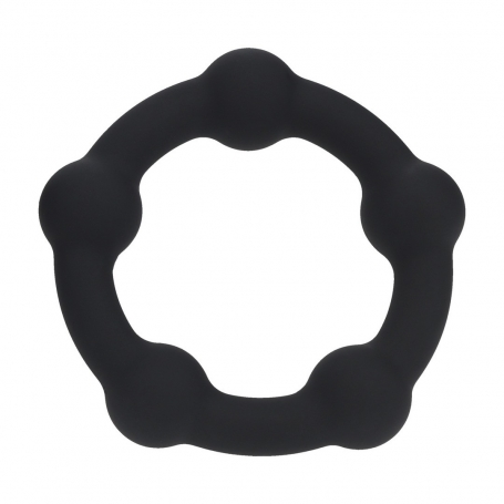 ANNEAU POUR PÉNIS AVEC PERLES S 30 MM NOIR LEVELZ