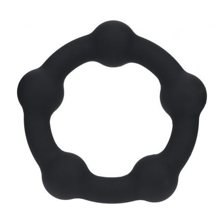 ANEL PARA O PÉNIS COM PÉROLAS M 35MM PRETO LEVELZ