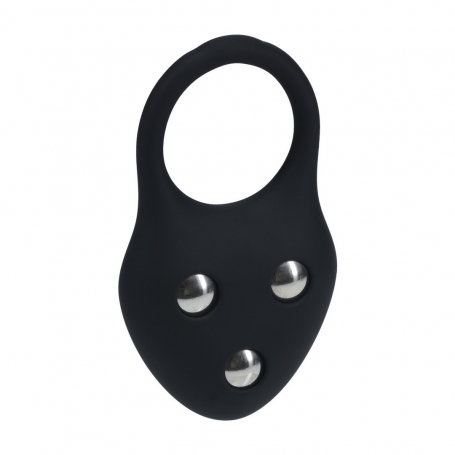 ANNEAU D'ENTRAÎNEMENT POUR LE PÉNIS EN SILICONE L NOIR LEVELZ