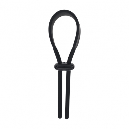 ANILLO AJUSTABLE PARA EL PENE DE SILICONA 5 MM NEGRO LEVELZ