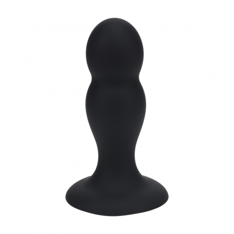 PLUG ANAL DE SILICONA LÍQUIDA DOBLE RATTER M NEGRO LEVELZ