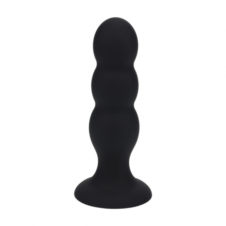 PLUG ANAL EN SILICONE LIQUIDE TRI RATTLE L NOIR LEVELZ