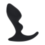 STIMULATEUR DE PROSTATE EN SILICONE À DOUBLE ONDULATION NOIR LEVELZ