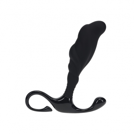 LEVELZ RIGID TEXTURED SILICONE PROSTATE STIMULATOR S BLACK