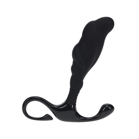 STIMULATEUR DE PROSTATE EN SILICONE TEXTURÉ RIGIDE M NOIR LEVELZ