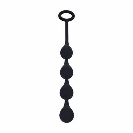 BOULES ANALES EN SILICONE EN FORME DE GOUTTE D'EAU S 20MM NOIRES LEVELZ