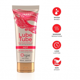 ORGIE LUBE TUBE HOT WATERBASED LUBRICANT WITH A WARMING EFFECT 150ML