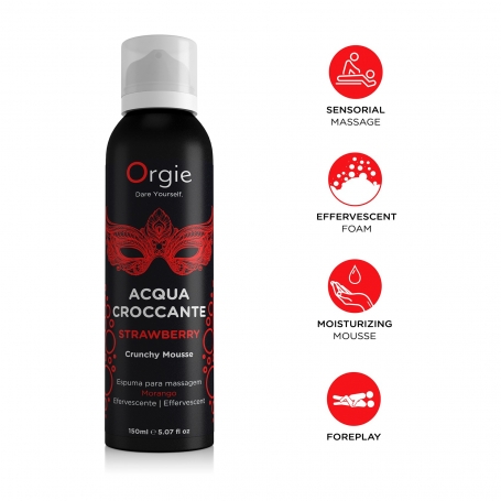 ESPUMA DE MASAJE CRACKELING ACQUA CROCCANTE FRESA 150ML ORGIE