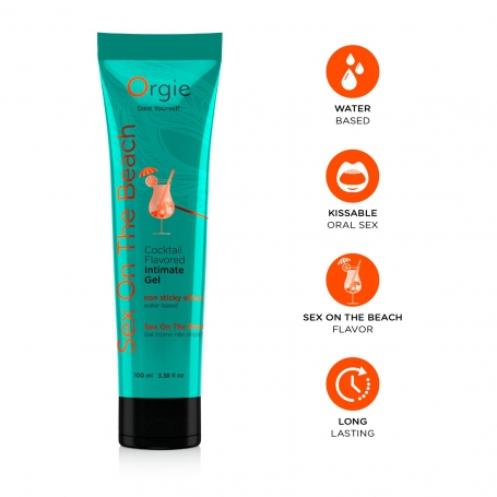 LUBRIFIANT LUBE TUBE COCKTAIL SEX ON THE BEACH 100ML ORGIE