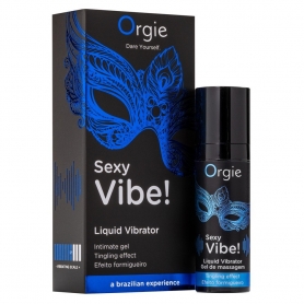 GEL AVEC EFFET DE VIBRATION LIQUID VIBRATOR 15ML ORGIE