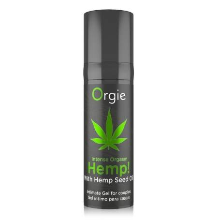 GEL CON VIBRACIÓN INTENSE ORGASM HEMP 15ML ORGIE