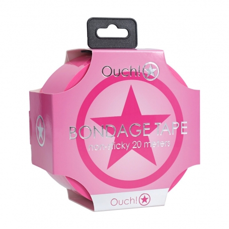 FITA BONDAGE PVC NON-STICK 20 M ROSA OUCH!