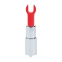 LOVELINE ANGEL LIPSTICK VIBRATOR WITH 4 ATTACHMENTS CLEAR 