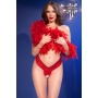 TANGA DE RENDA COM ABERTURA CR-4885 VERMELHA CHILIROSE