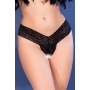STRING EN DENTELLE AVEC OUVERTURE CR-4885 NOIR CHILIROSE